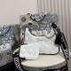 Black And White Casual Solid Color Patchwork Zipper Texture Contrast Bags