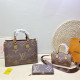 Brown Casual Letters Patchwork Zipper Contrast Bags