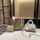 Apricot Casual Letters Patchwork Zipper Contrast Bags
