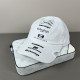 White Hip Hop Letters Embroidered Contrast Hat