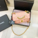 Pink Celebrities Solid Color Patchwork Pearls Decor Bags
