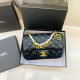 Black Celebrities Solid Color Patchwork Pearls Decor Bags