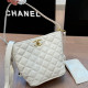 White Casual Solid Color Patchwork Texture Bags