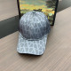 Blue Gray Daily Letters Patchwork Hat