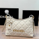 White Casual Letters Patchwork Zipper Contrast Bags