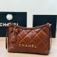 Orange Casual Letters Patchwork Zipper Contrast Bags