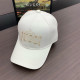 White Casual Letters Embroidered Contrast Hat