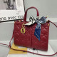 Red Celebrities Solid Color Patchwork Texture Adjustable Bags