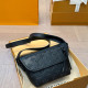 Black Street Letters Zipper Embossed Bags