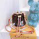 Apricot Casual Graffiti Print Draw String Bags