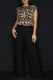 Leopard Print Casual Leopard Print Basic O Neck Sleeveless Two Pieces