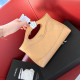 Light Orange Daily Solid Color Patchwork Chains Bags