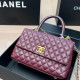 Burgundy Casual Solid Color Patchwork Chains Texture Bags