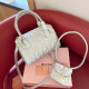 Silver Casual Solid Color Patchwork Zipper Texture Bags
