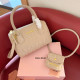 Light Khaki Casual Solid Color Patchwork Zipper Texture Bags