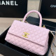 Pink Casual Solid Color Patchwork Chains Texture Bags