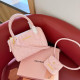 Pink Casual Solid Color Patchwork Zipper Texture Bags