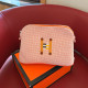Pink Orange Casual Letters Embroidered Zipper Contrast Bags