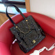 Black Street Solid Color Patchwork Texture Bags