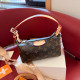 Brown Casual Letters Patchwork Zipper Bags