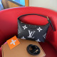 Black Street Letters Zipper Contrast Adjustable Bags