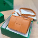 Orange Casual Solid Color Weave Adjustable Bags