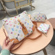 White Street Letters Gradient Zipper Contrast Bags