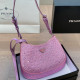 Pink Celebrities Solid Color Patchwork Zipper Rhinestone Decor Bags