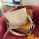 Light Apricot Casual Letters Chains Zipper Embossed Bags
