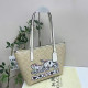 Apricot Street Graffiti Print Letters Zipper Bags