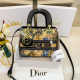 Yellow Celebrities Flowers Letters Patchwork Contrast Bags