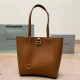Brown Daily Solid Color Patchwork Bags