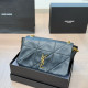 Black Casual Letters Patchwork Chains Texture Bags