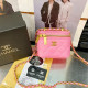 Pink Daily Solid Color Patchwork Zipper Bags