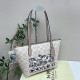 White Street Graffiti Print Letters Zipper Bags