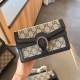 Brown Casual Letters Patchwork Contrast Bags
