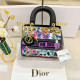 Colour Celebrities Flowers Letters Patchwork Contrast Bags