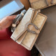 Khaki Street Letters Patchwork Contrast Bags