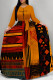 Orange Casual Colorblock Print Pocket With Belt O Neck Printed Dresses