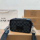 Black Gray Daily Letters Patchwork Zipper Contrast Bags