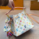 Multicolor Casual Letters Gradient Weave Bags