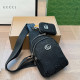 Black Casual Letters Patchwork Zipper Bags