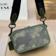 Army Green Casual Camouflage Print Letters Patchwork Zipper Bags