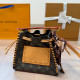 Brown Casual Letters Weave Bags