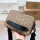 Khaki Casual Letters Patchwork Zipper Contrast Bags