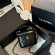 Black Daily Solid Color Patchwork Zipper Texture Bags