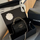 Black Daily Solid Color Patchwork Chains Texture Bags