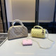Light Khaki Casual Letters Patchwork Zipper Texture Bags