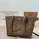 Khaki Daily Letters Patchwork Zipper Contrast Bags