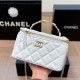White Daily Gradient Patchwork Zipper Contrast Bags